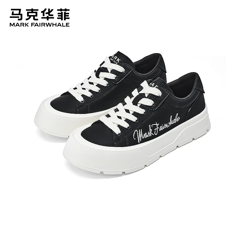 马克华菲男士男鞋厚底2025低帮板鞋男百搭舒适鞋子男款潮流休闲鞋
