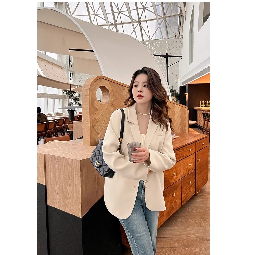 【主播专属】(浪漫的幸运)-通勤简约纯色西装外套  0095
