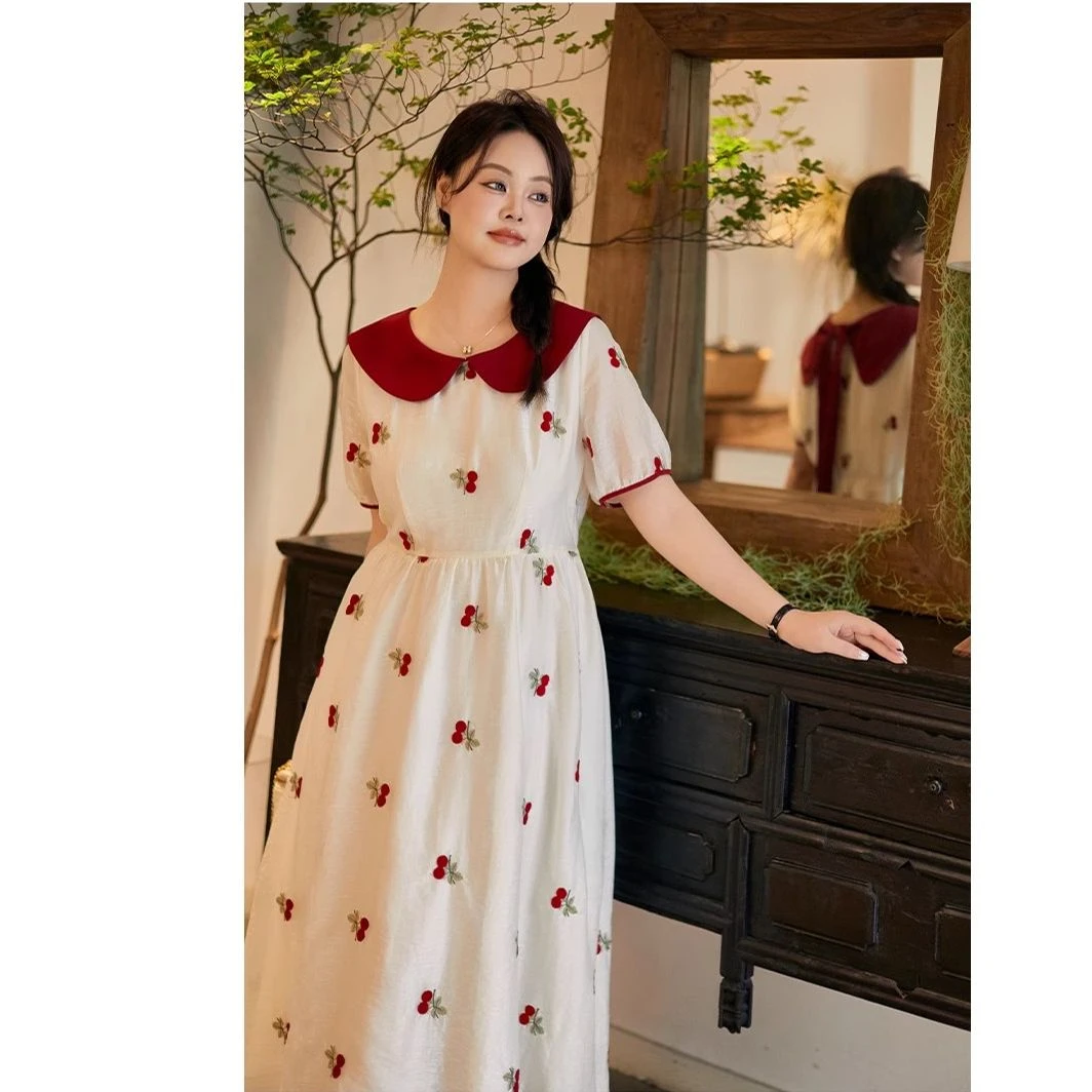 运补-8-【恋人未满】-甜美绣花公主连衣裙1336