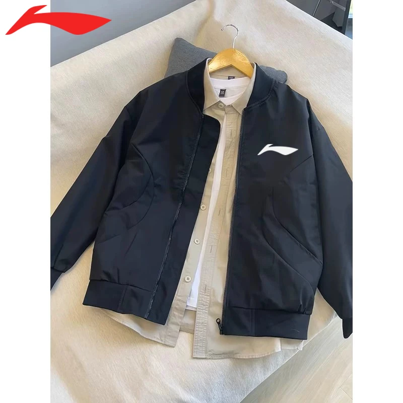2024新款纯色休闲棒球服男女春秋潮牌情侣外套复古休闲飞行员夹克