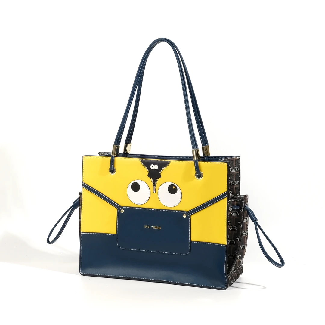 小田姐姐小田姐姐【EYE THEME】大眼睛系列手提包斜挎包2246黄配黑