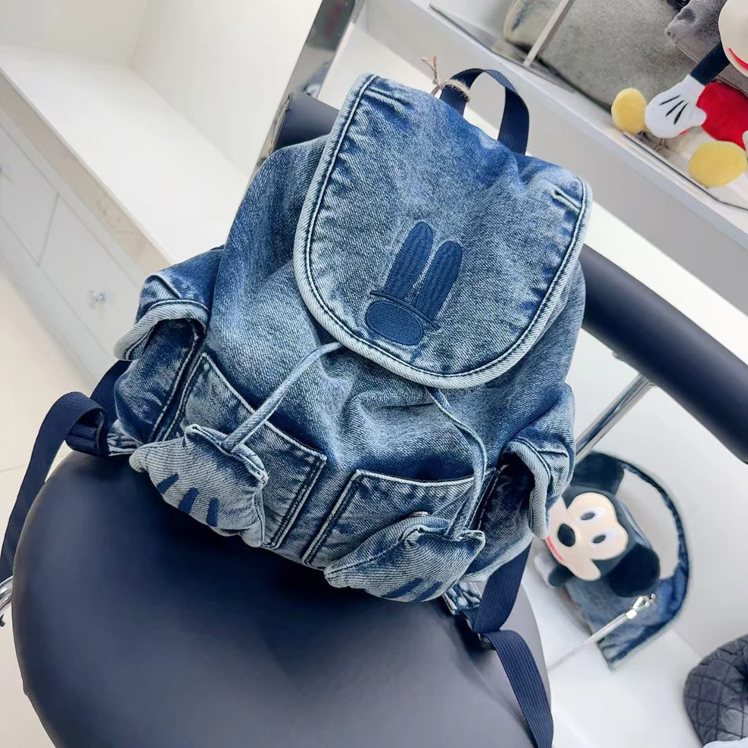 小田姐姐【CC】秋冬新款米奇潮流立体手提双肩包8222蓝