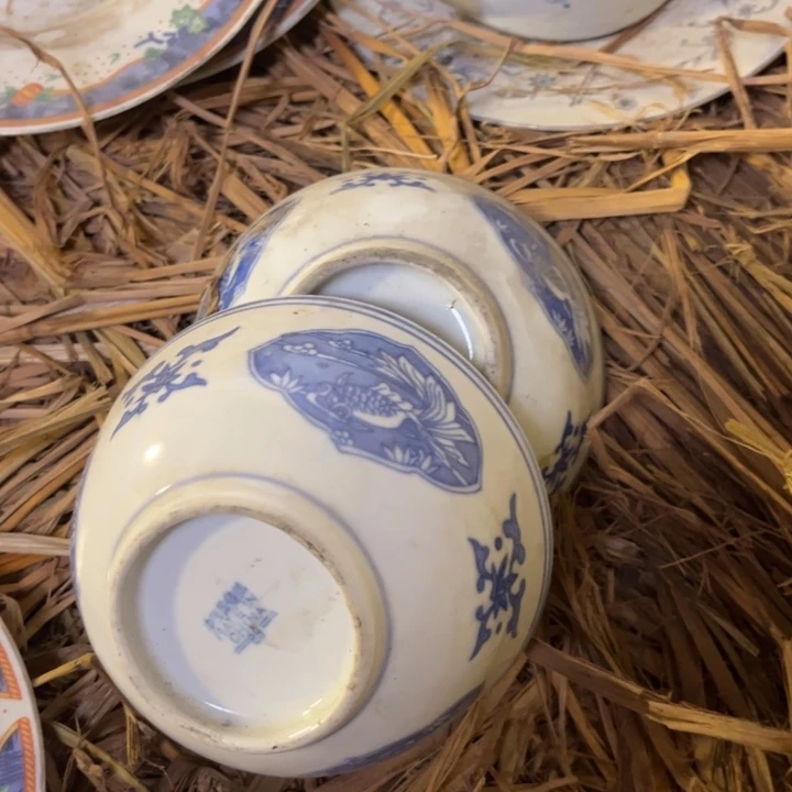 瓷片景德镇陶瓷金鱼