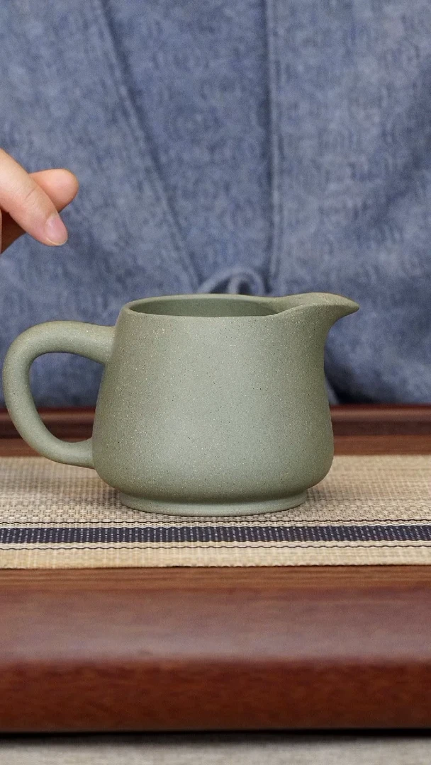 【闪购商品】紫砂茶杯豆青砂公道杯