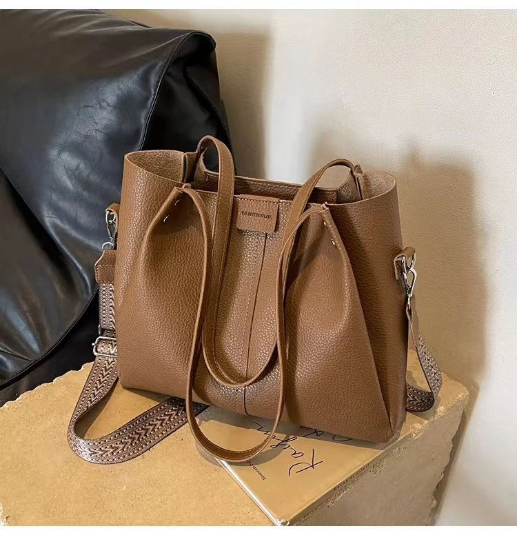 大托特包休闲百搭通勤单肩斜挎包简约大容量6590