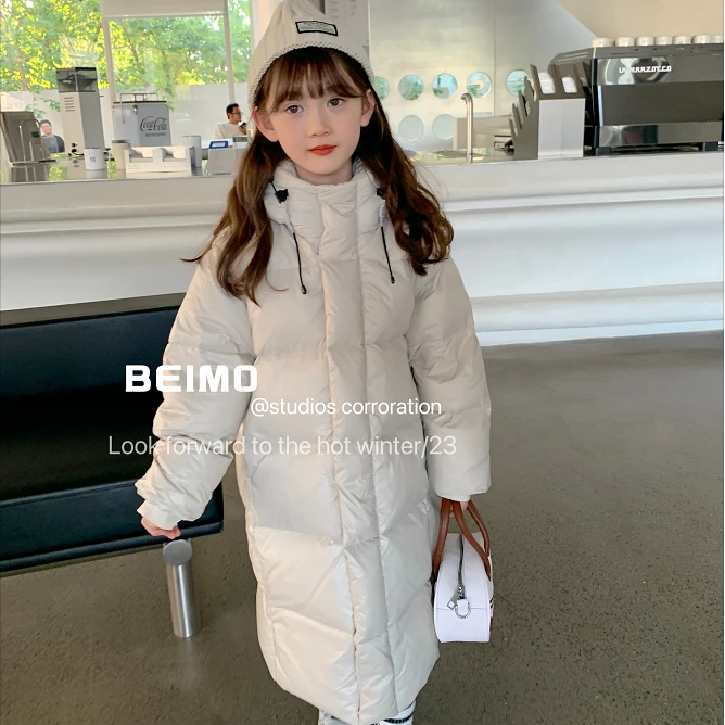 （朵妈）2025反季加长加厚羽绒服东北一件过冬洋气连帽保暖羽绒服