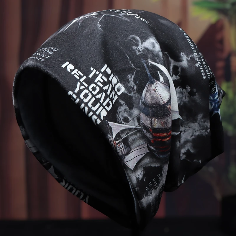 男士新款包头秋冬季时尚堆堆大头围户外防寒帽子男款潮牌