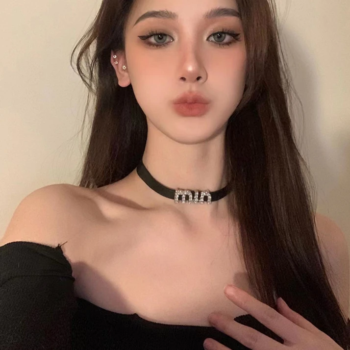 合金皮质项链 优选 酷辣母choker百搭轻奢小众气质颈锁个性项圈