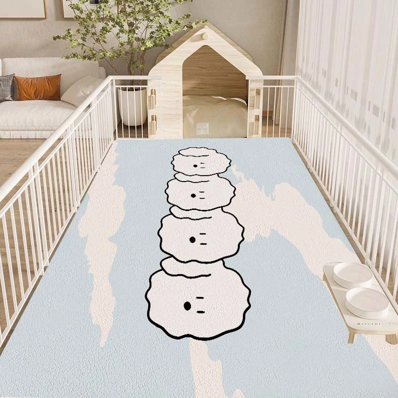 宠物地垫防水防尿pvc养宠专用围栏地毯狗狗猫咪餐垫子防滑狗笼垫