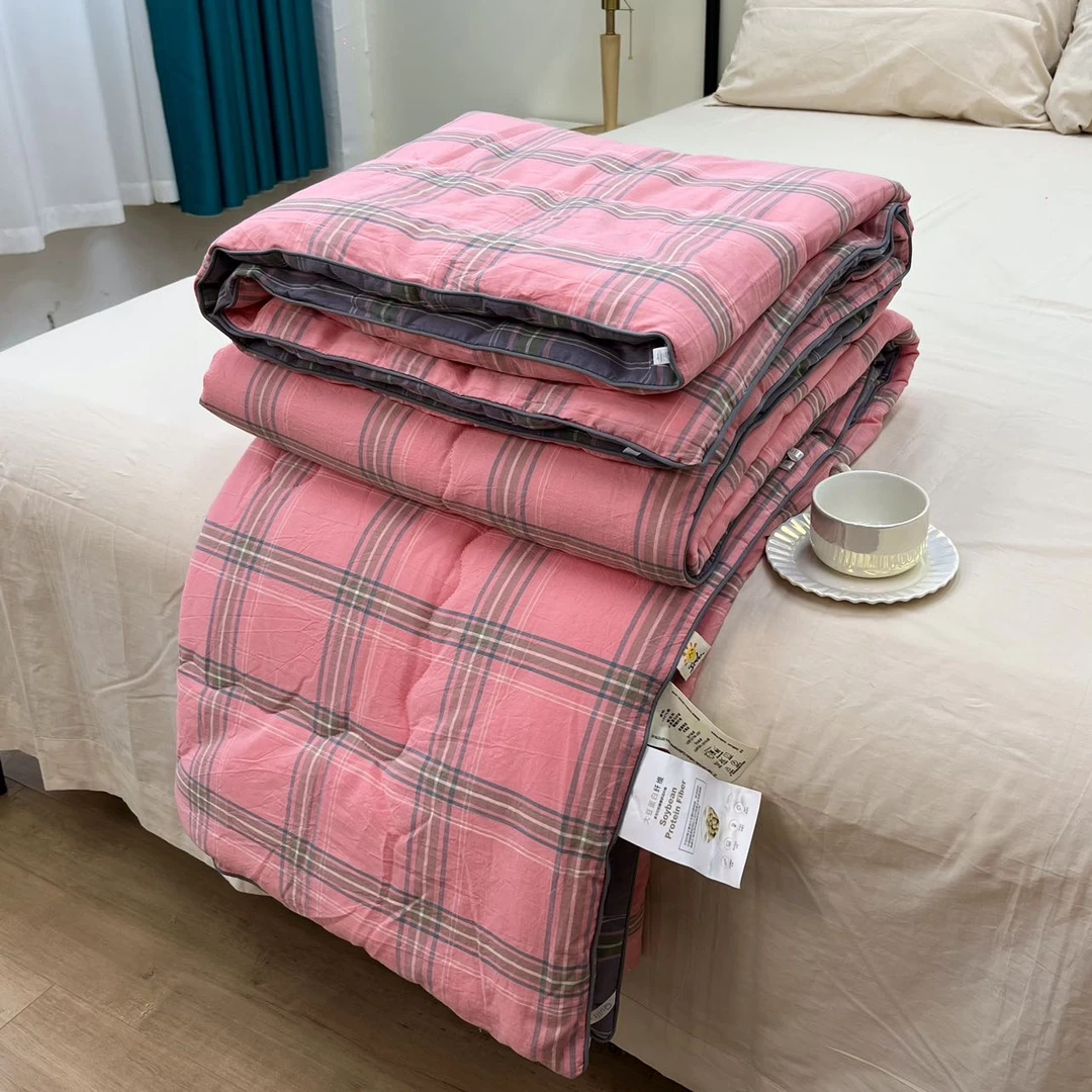 良品绘【春秋被/冬被】色织水洗棉春秋被机洗保暖保温加厚 亲肤柔软
