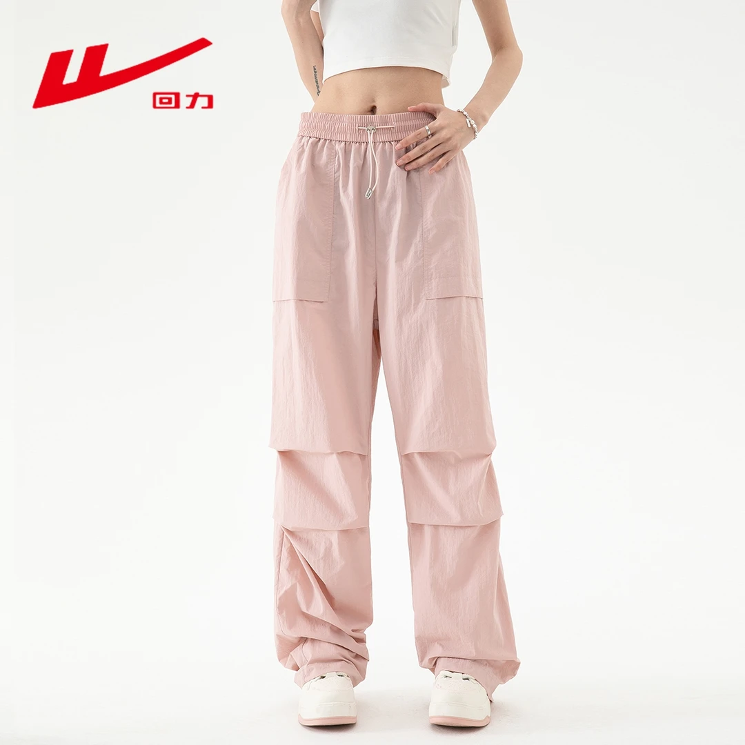 Warrior/回力冲锋裤情侣户外徒步登山伞兵裤防风防水运动工装裤