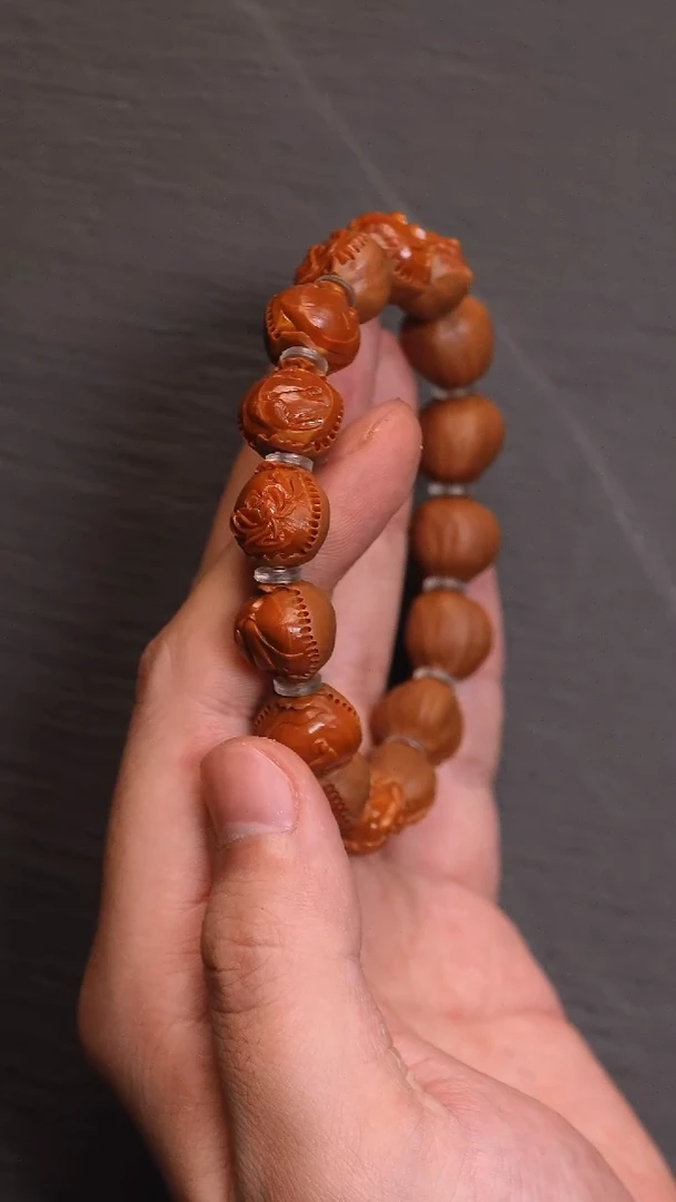 【闪购商品】橄榄核核雕金橄榄无相