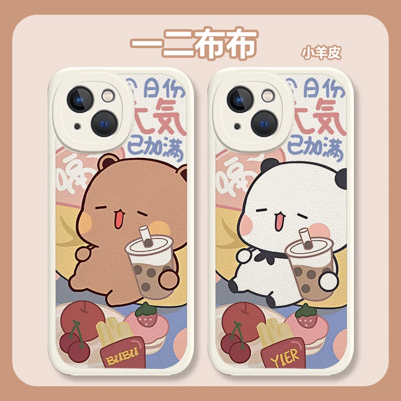 一二布布手机壳适用苹果15iPhone16一二和布布12mini情侣x可爱xs