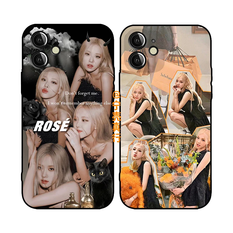 Rose朴彩英手机壳适用iPhone16pro苹果13明星12小米11周边xsmax潮