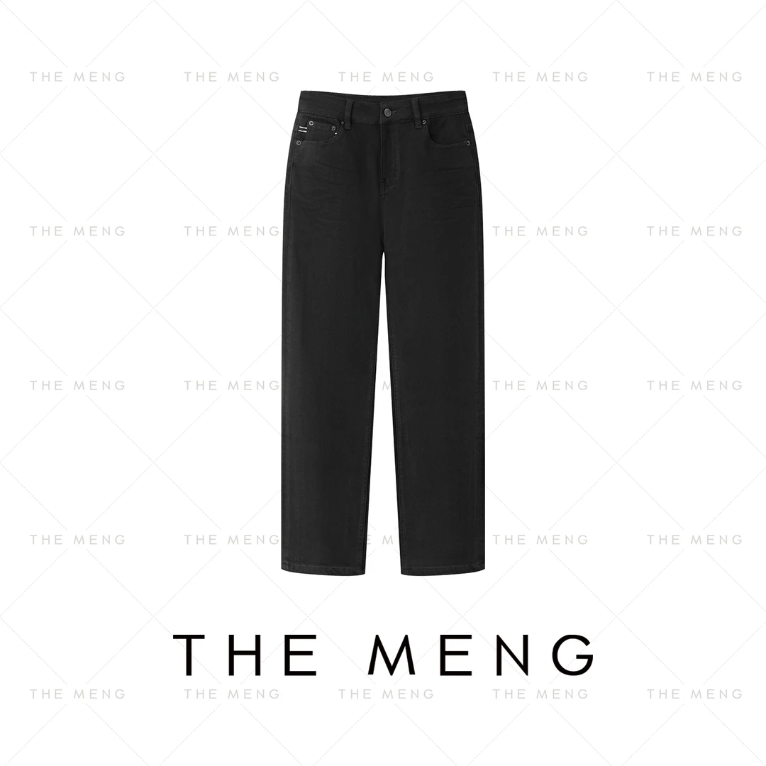 THE MENG【铅笔裤】精梳棉纯色水洗直筒休闲牛仔裤#M243P0099