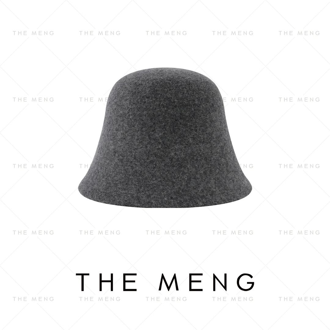 THE MENG【搭配神器】极简绵羊毛优雅复古法式盆帽帽子#M244T0009