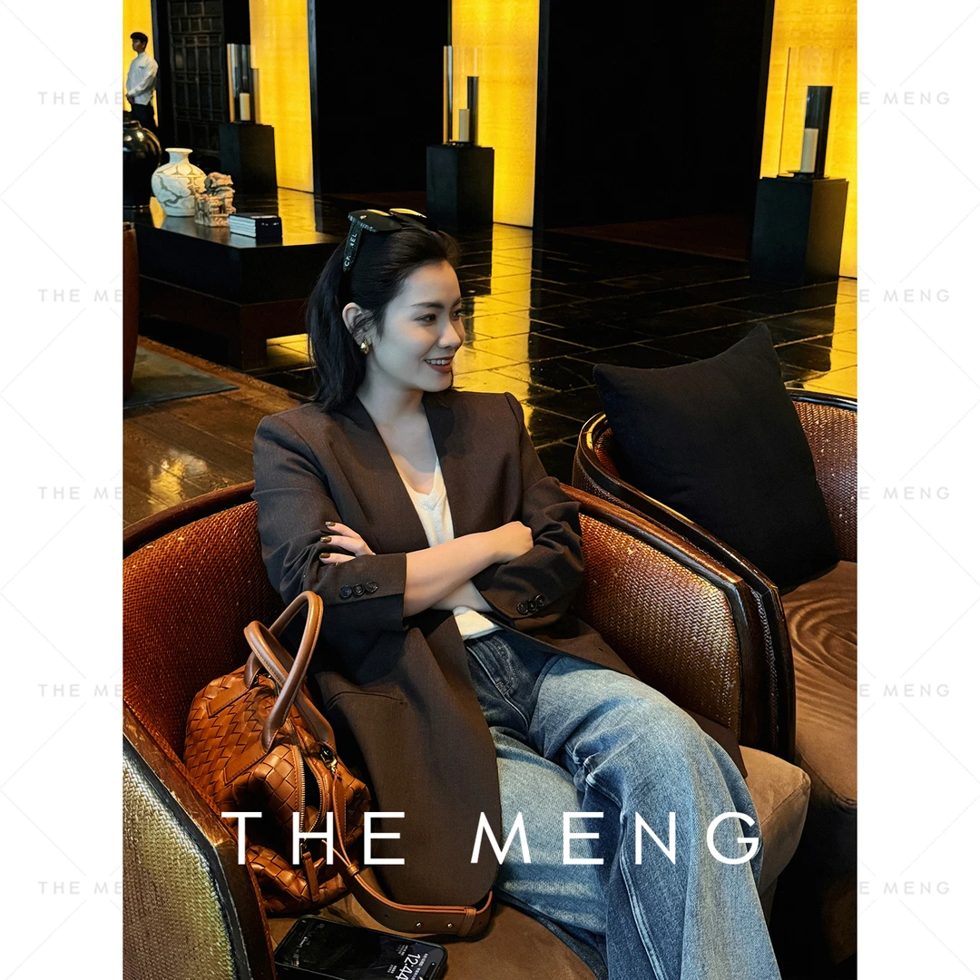 THE MENG【姿态】初剪羊毛长袖通勤时尚气质长袖西装#M243C0042