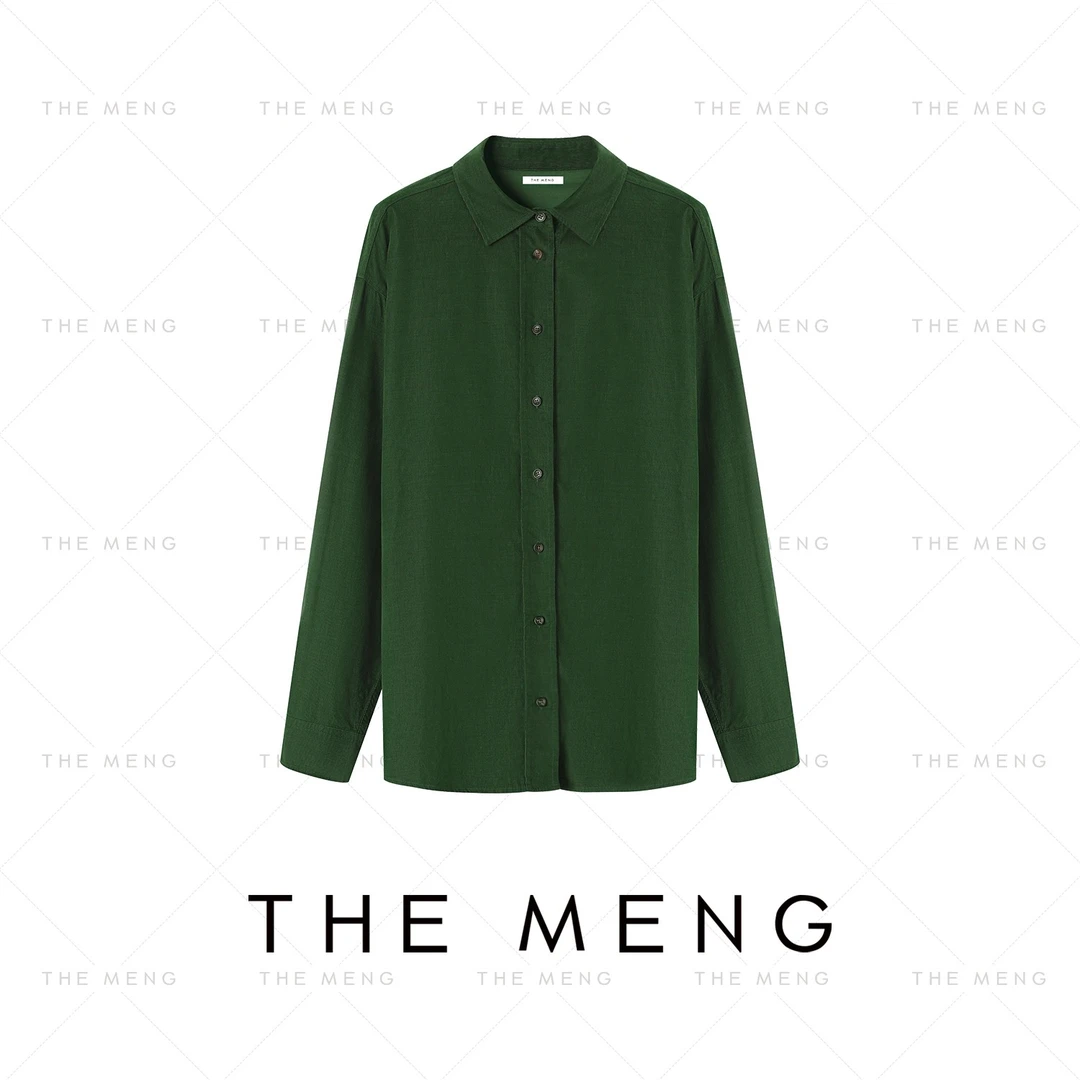 THE MENG【旧金山】100精梳棉纯色通勤长袖衬衫#M243B0036