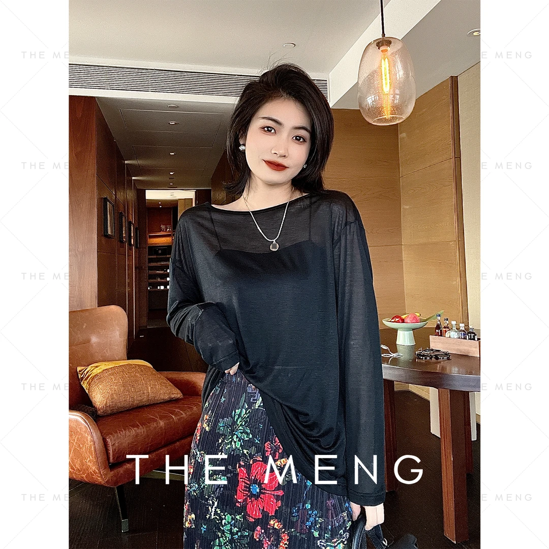 THE MENG【维纳斯】天丝时尚松弛感透气舒适防晒长袖T恤#TH1334