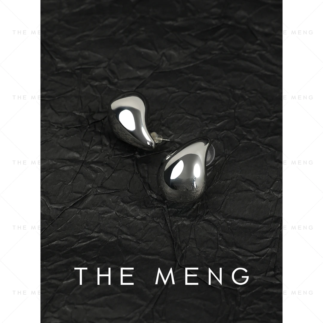 铜合金耳饰 THE MENG 【缪斯】925银针精致百搭耳环#M241U032-D