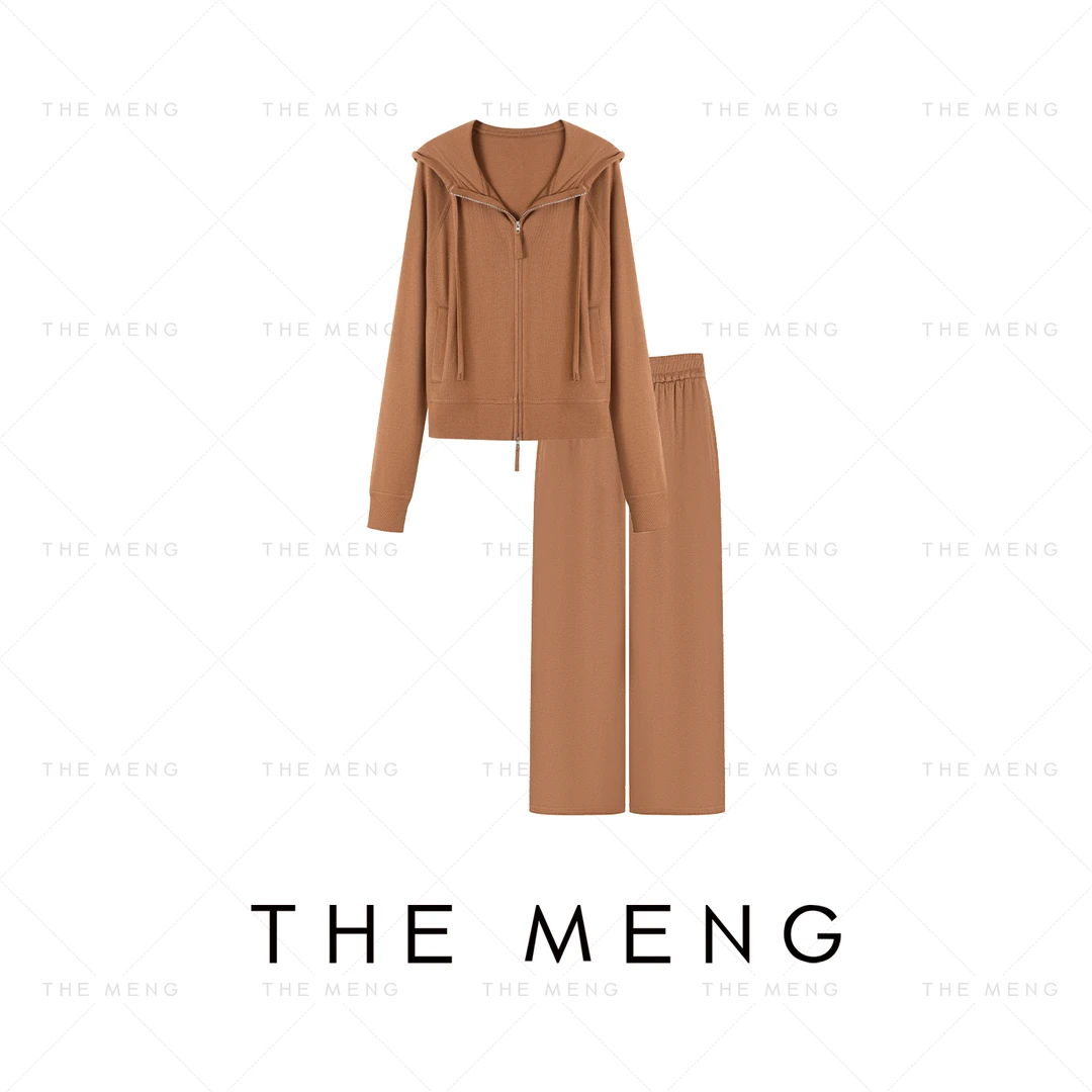 THE MENG【随心】山羊绒绵羊毛醋酸休闲通勤套装#M243I0036+B