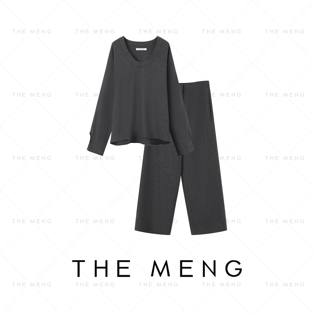 THE MENG【摩登】美丽诺绵羊毛大圆领时尚设计套装#M243I0032+B