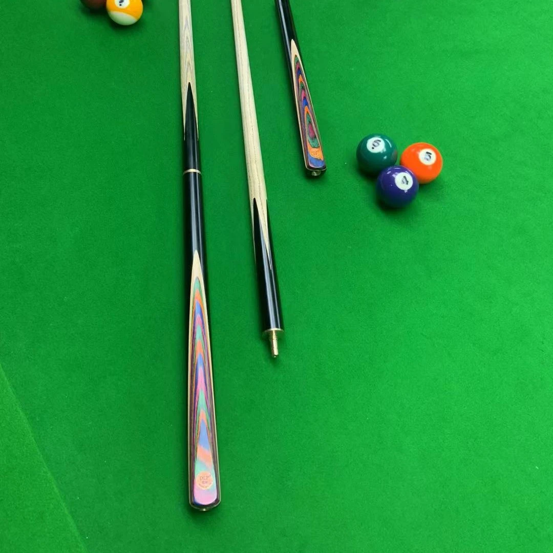 DLP炫彩战神台球杆高级白蜡木小头杆中头杆黑八九球花式斯诺克