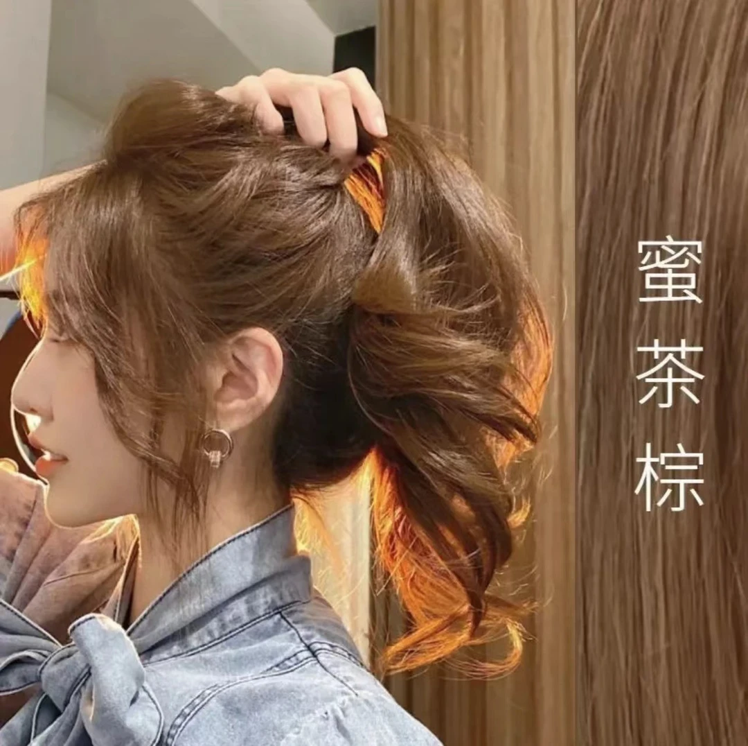 小鱼海棠推荐OKSC蜜茶棕染发膏2025潮流行色植物纯学生自己在家染