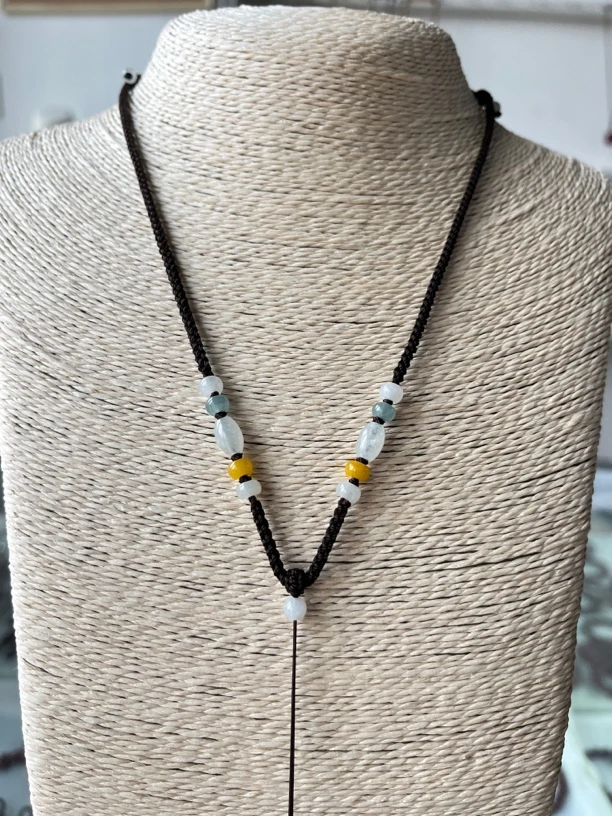 纯手工编织莎莎同款挂坠绳   绳粗2～3毫米 深咖色 黑色 调拉款