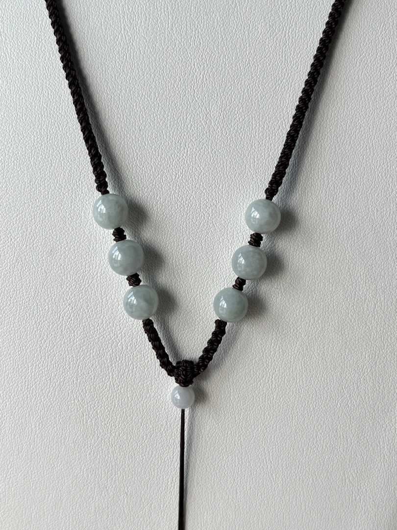 布艺项链绳 纯手工编织卡7左右珠子挂坠绳  绳子粗3毫米 调拉款