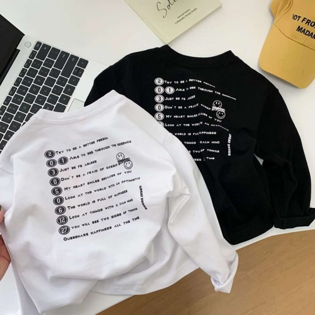 男童长袖T恤2024新款洋气儿童春秋季纯棉打底衫宝宝圆领休闲上衣