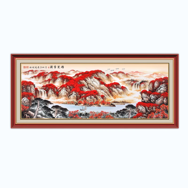微瑕孤品【1米*2米】边框鸿运当头科技布挂毯38