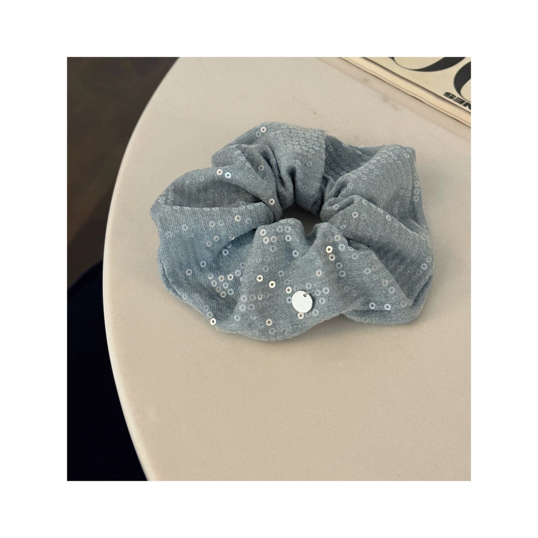 【YILING】蓝色亮闪片头绳发圈3047