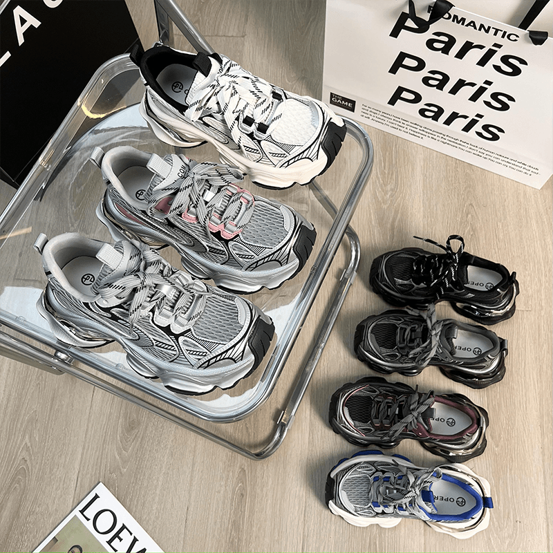 六六家2024年秋冬款真皮厚底小众拼色百搭软底软面鞋潮鞋538-3