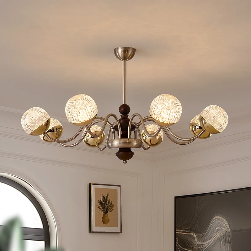 2025年中古风吊灯客厅吊灯法式轻奢吊灯简约大气吊灯卧室餐厅灯