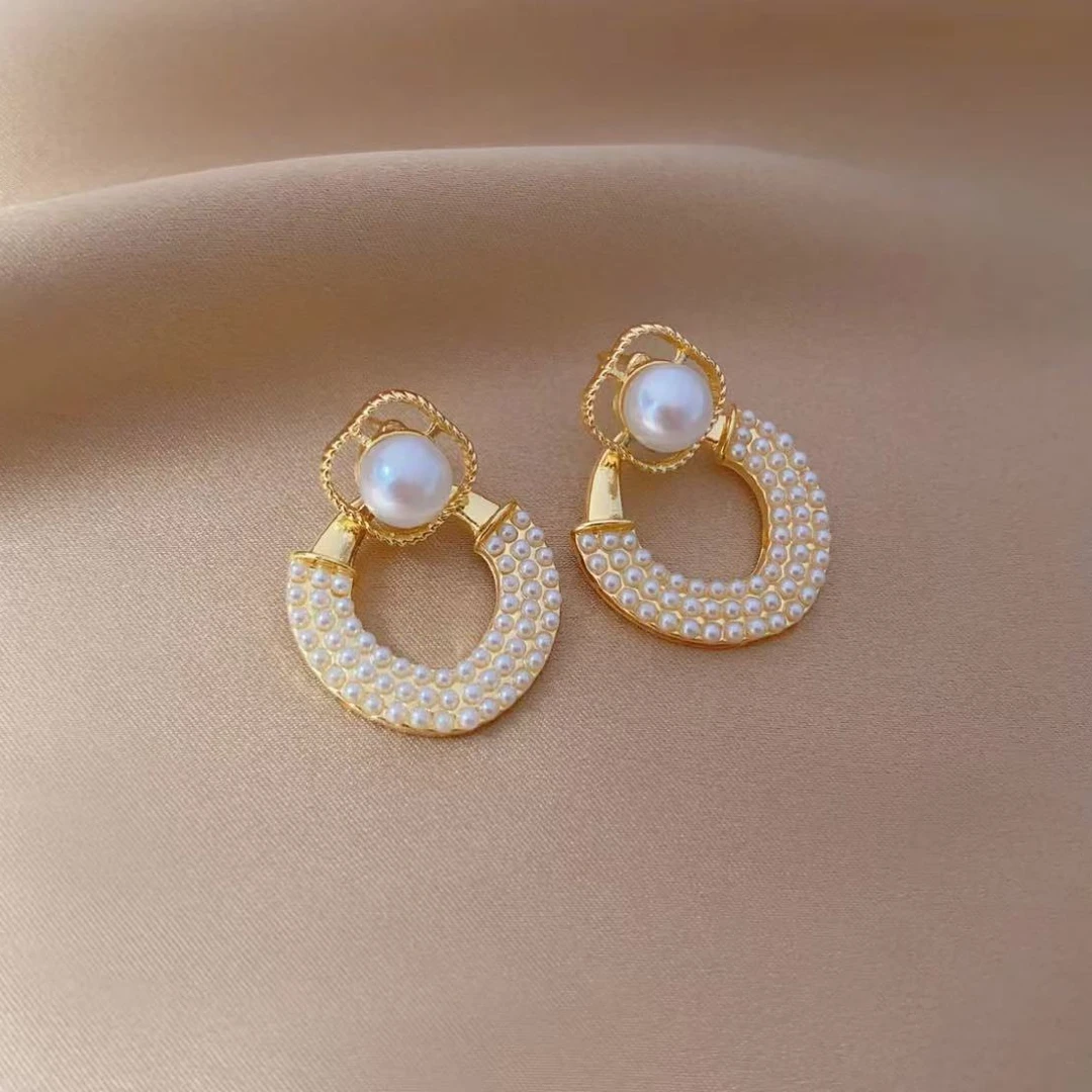 铜合金耳饰 韩版小众方形个性几何耳饰女设计感时尚百搭耳饰P226