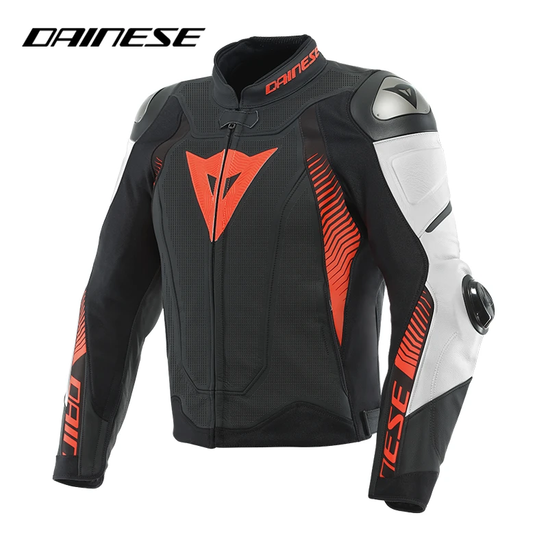 DAINESE/戴尼士SUPER SPEED 4透气打孔款摩托车骑行服耐磨皮衣
