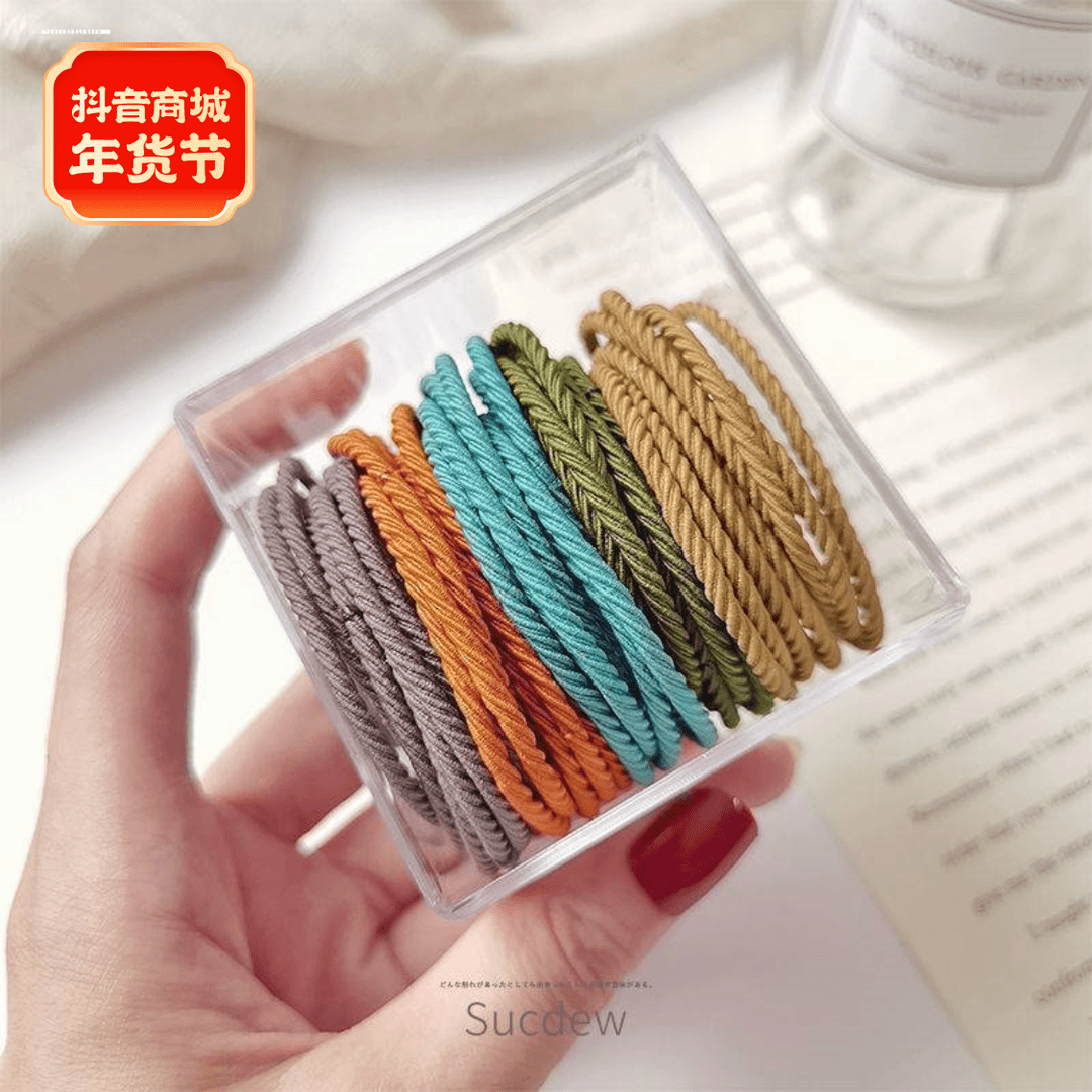 优雅小众时尚韩系清新新款日常显白温柔百搭螺旋发圈2023女生网红