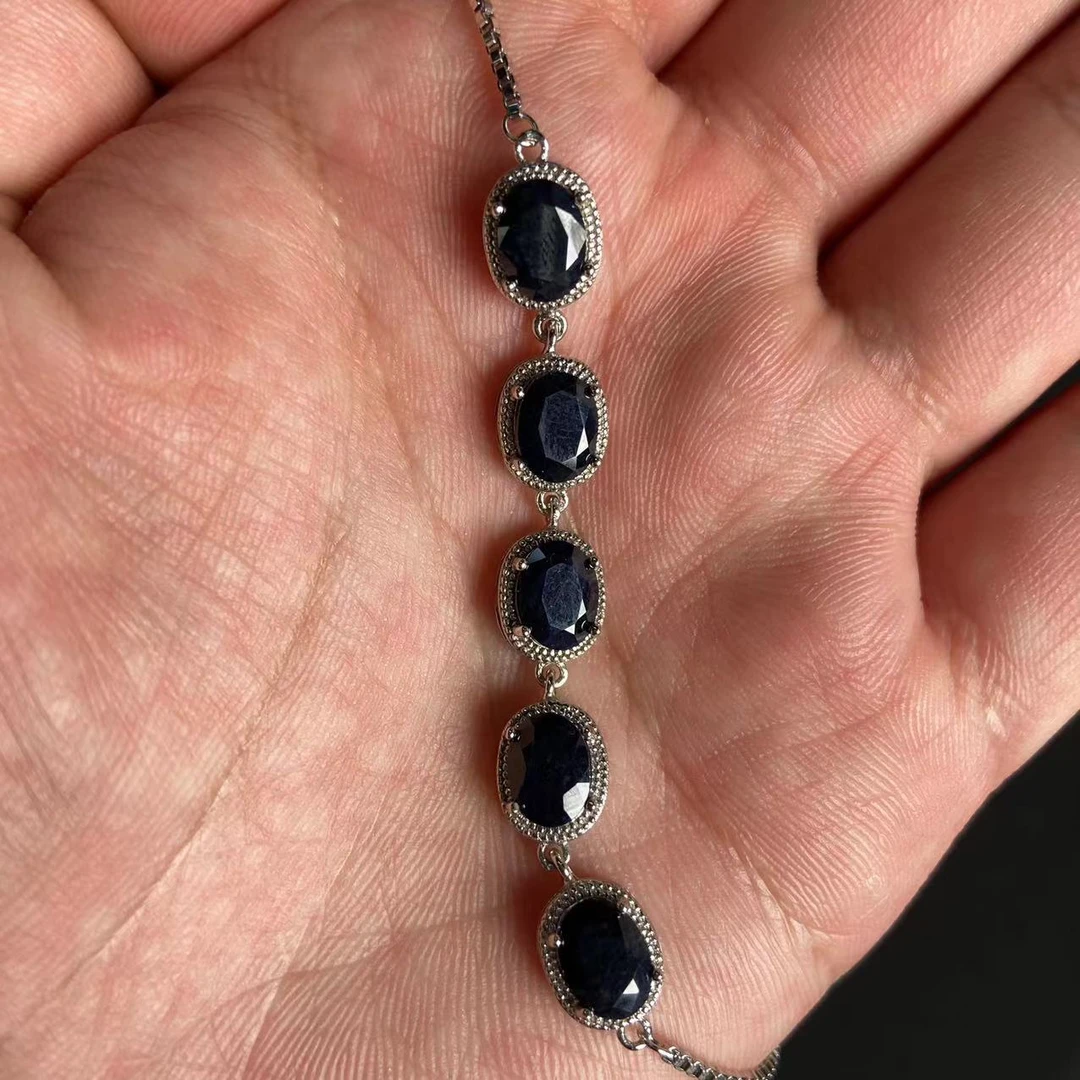 蓝宝石蓝色手链T 1A 6*8