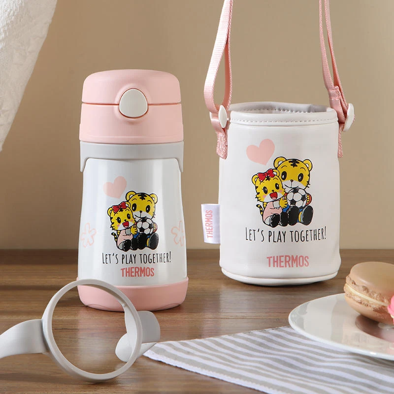 THERMOS/膳魔师儿童保温杯带手柄吸管学饮杯幼儿园宝宝水杯新品