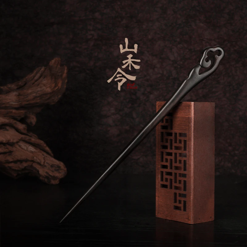 山河令发簪温客行老温同款古风发饰丸子头盘发牛角配饰手工发簪