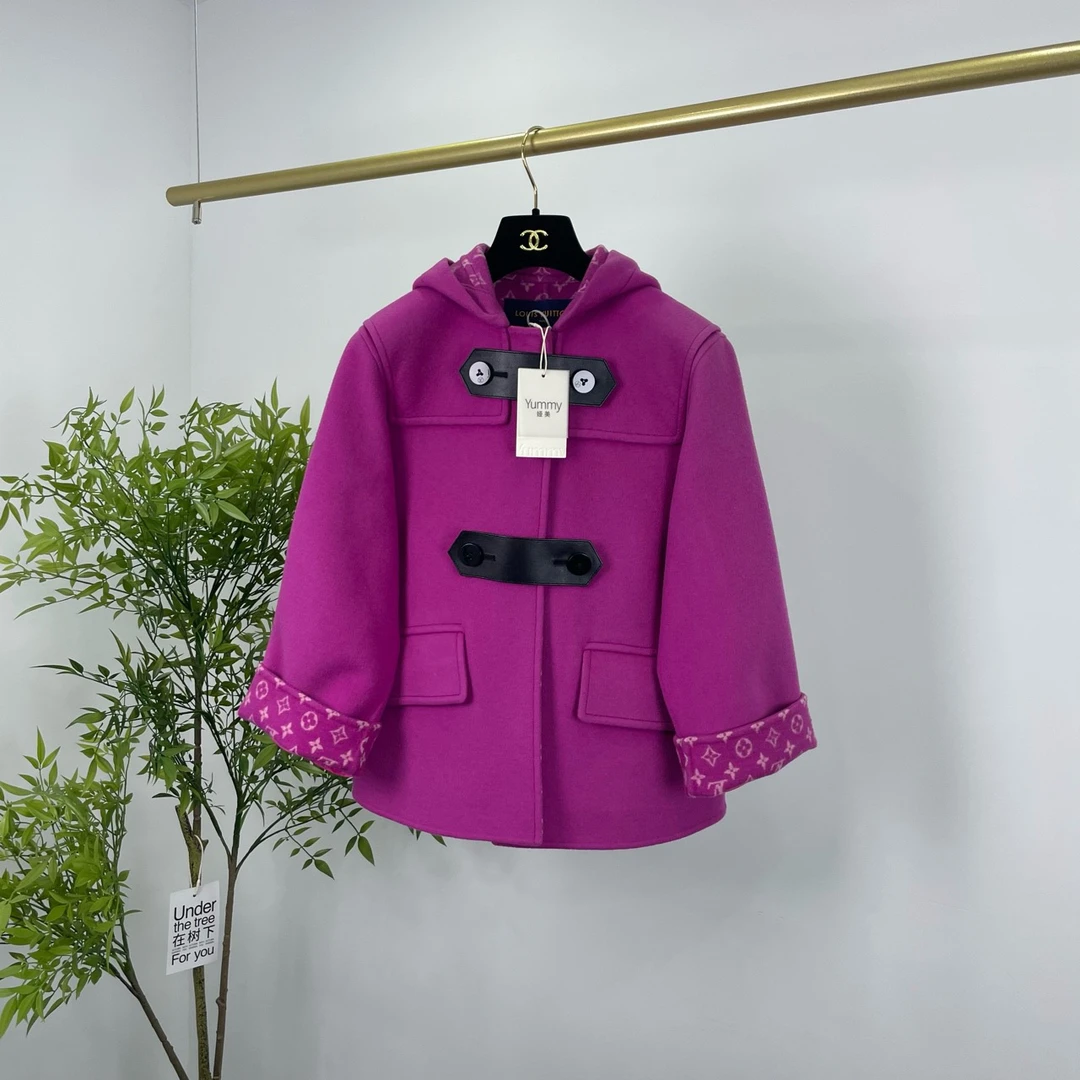 Louis Vuitton LV 路易威登 内里满印羊毛大衣外套 34码/95新/