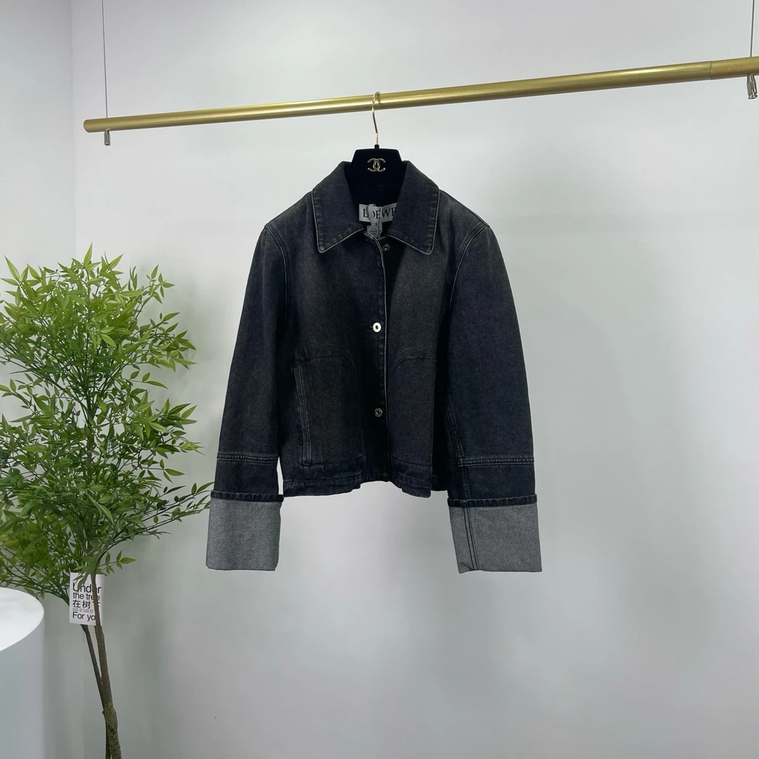 Loewe 罗意威 翻袖牛仔外套 36码/98新/无配件 YM0401