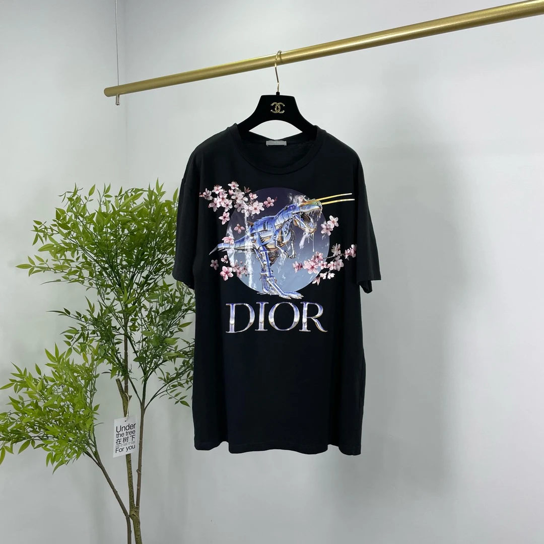 Dior × Sorayama 迪奥 空山基联名 樱花恐龙印花短袖T恤 S码/9