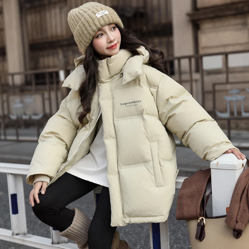 女童冬季时尚休闲白鸭绒羽绒服中大童女装时髦洋气儿童冬装外套潮