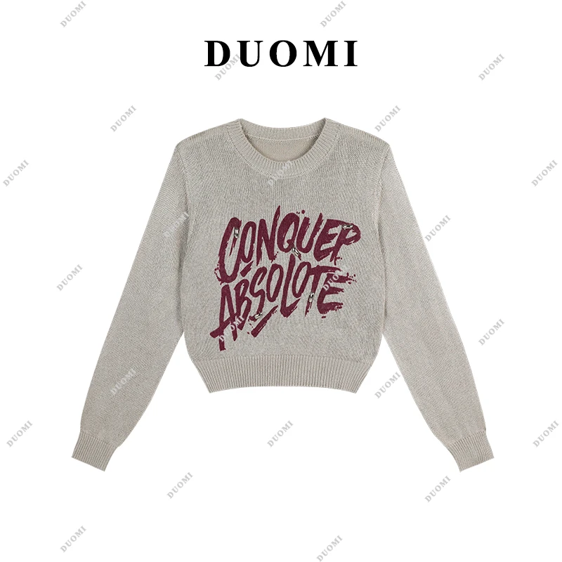 【DUOMI】长袖针织打底毛衣女早秋新款时尚百搭洋气内搭上衣DD-0457