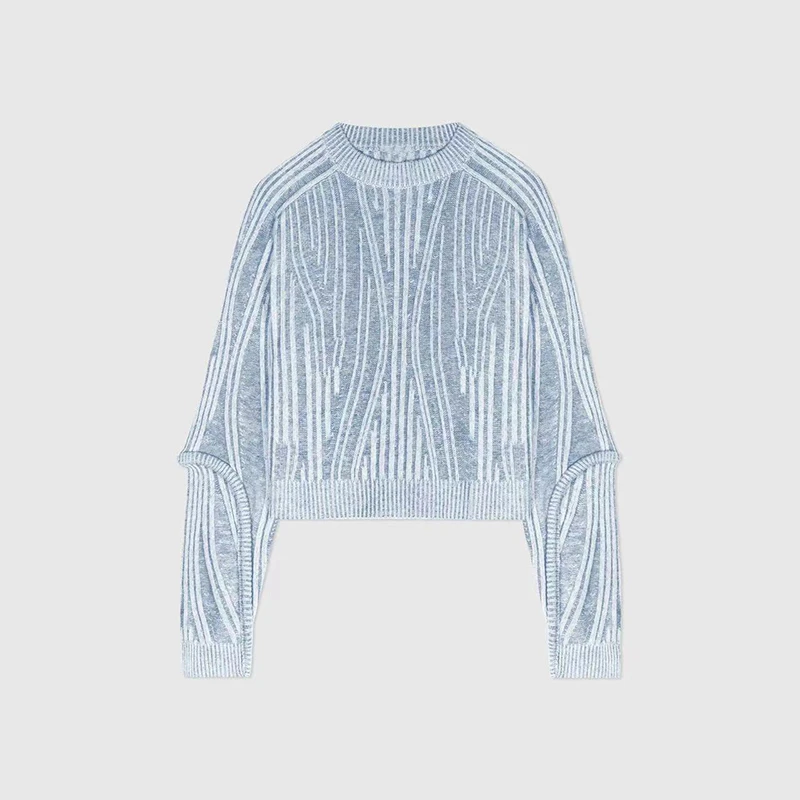 【DUOMI】毛衣女秋季新款时尚百搭休闲气质重工针织衫上衣DD-0514