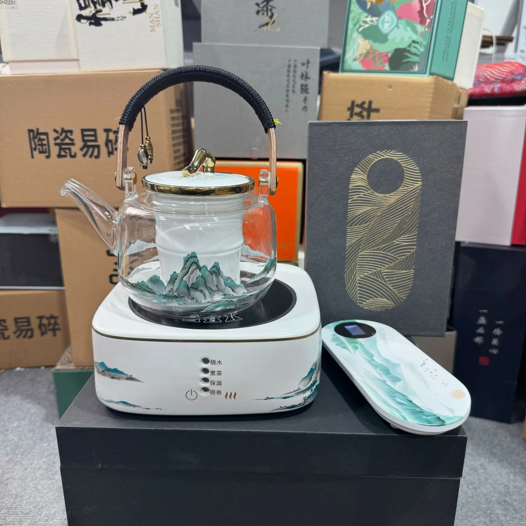 衡山社高端千里江山煮茶壶组合QC016