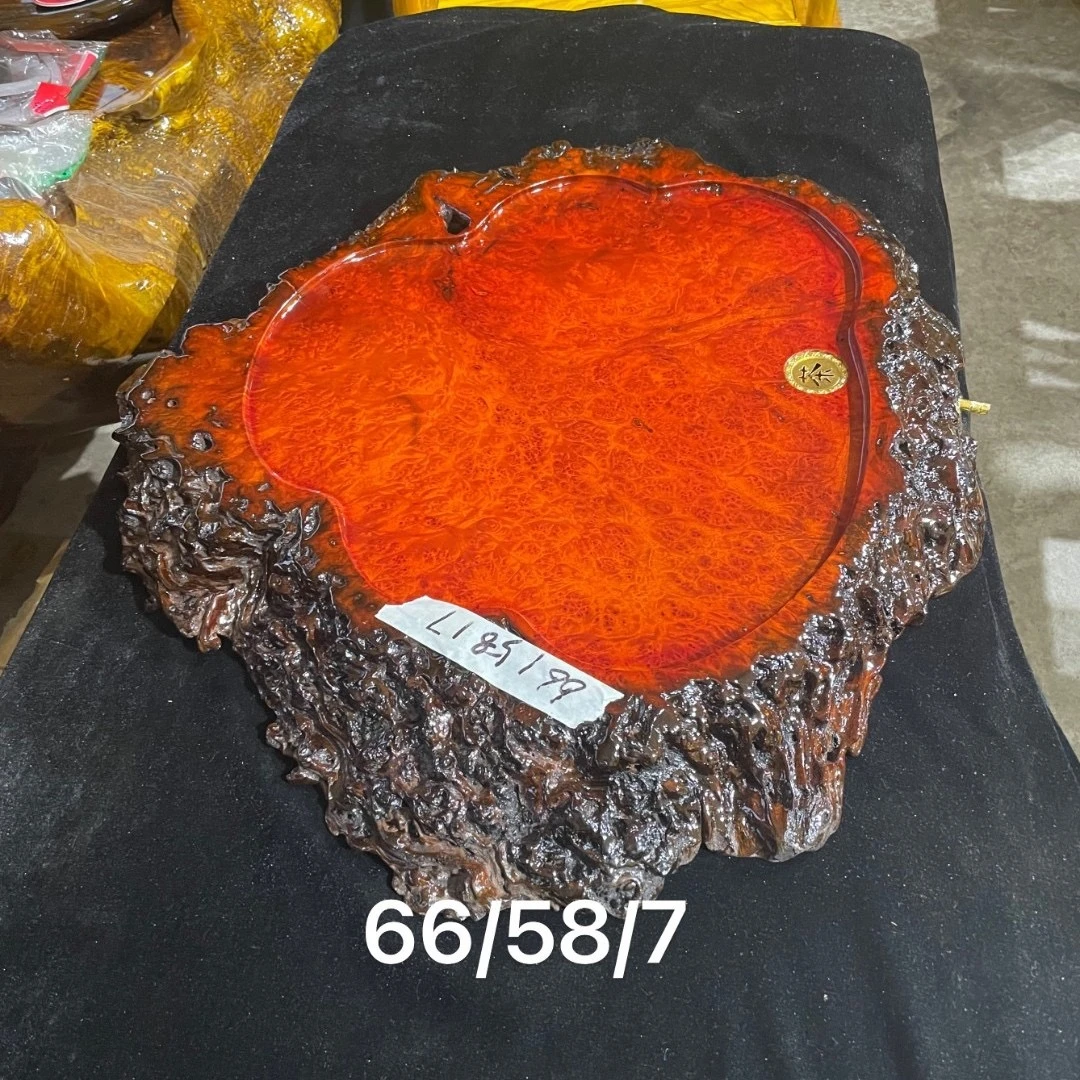 缅甸红金樟木无拼接茶桌茶盘干泡