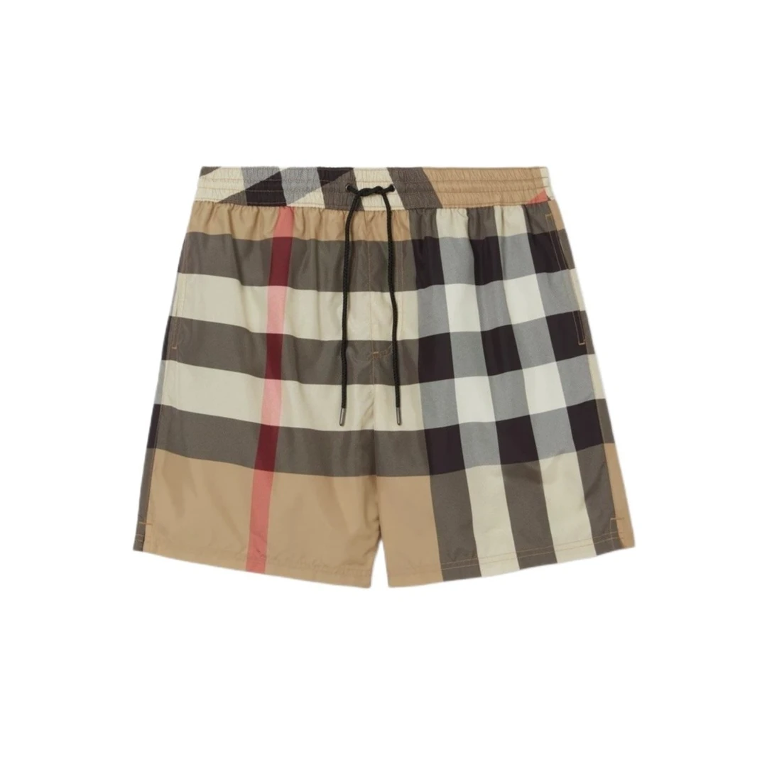 未使用 BURBERRY/博柏利 Q现货经典大格纹抽绳短裤8017294